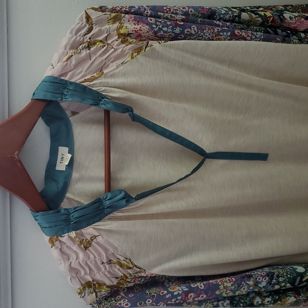 Anthropologie - Tiny Eleanor Balloon Sleeve Top Size XL Floral Print - Picture 3 of 13